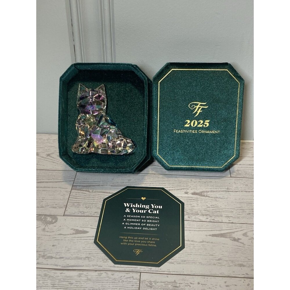 Fancy Feast 2025 Feastivities Holiday Christmas Cat Ornament Limited Edition NIB